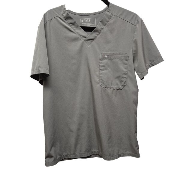 FIGS Fionlite Scrub Set Dark Sage sz Small Joggers Top Pockets, Mesh lined Gray - Picture 2 of 13